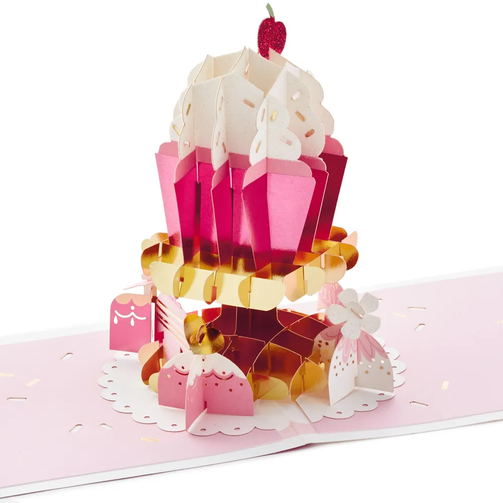 Celebrating You Cupcake 3D Pop-Up Birthday Card