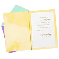 Graduation Card for Daughter (Congratulations with Love)