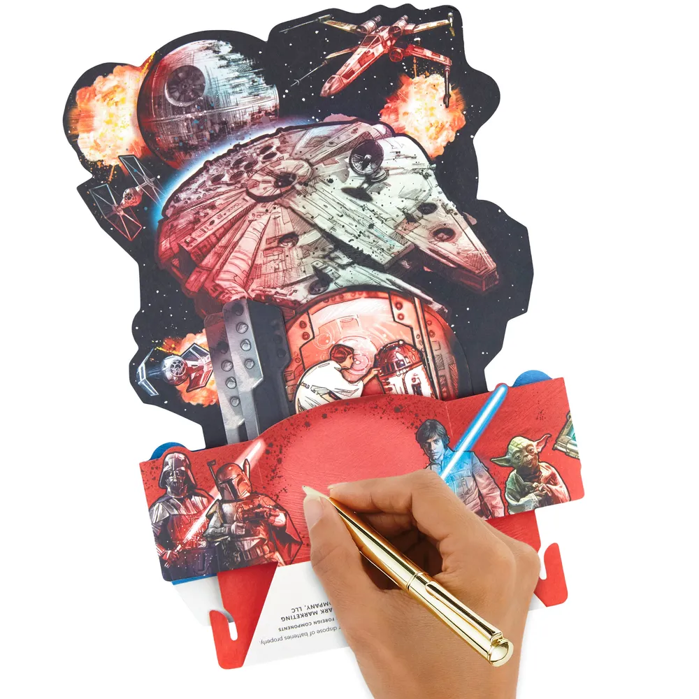 Star Wars™ Galaxy Musical 3D Pop-Up Birthday Card With Light