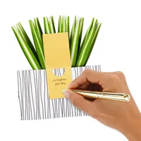 Spider Plant Keep Growing 3D Pop-Up Hello Card