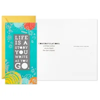 Pack of 1 Graduation Cards Money Holders or Gift Card Holders with Envelopes (Life is a Story)