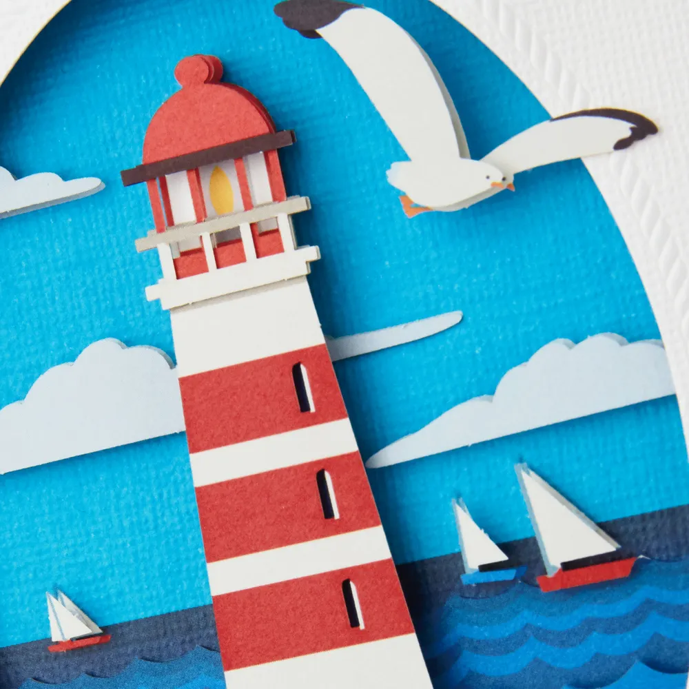 Signature Blank Card, Lighthouse (Birthday Card, All Occasion Card)