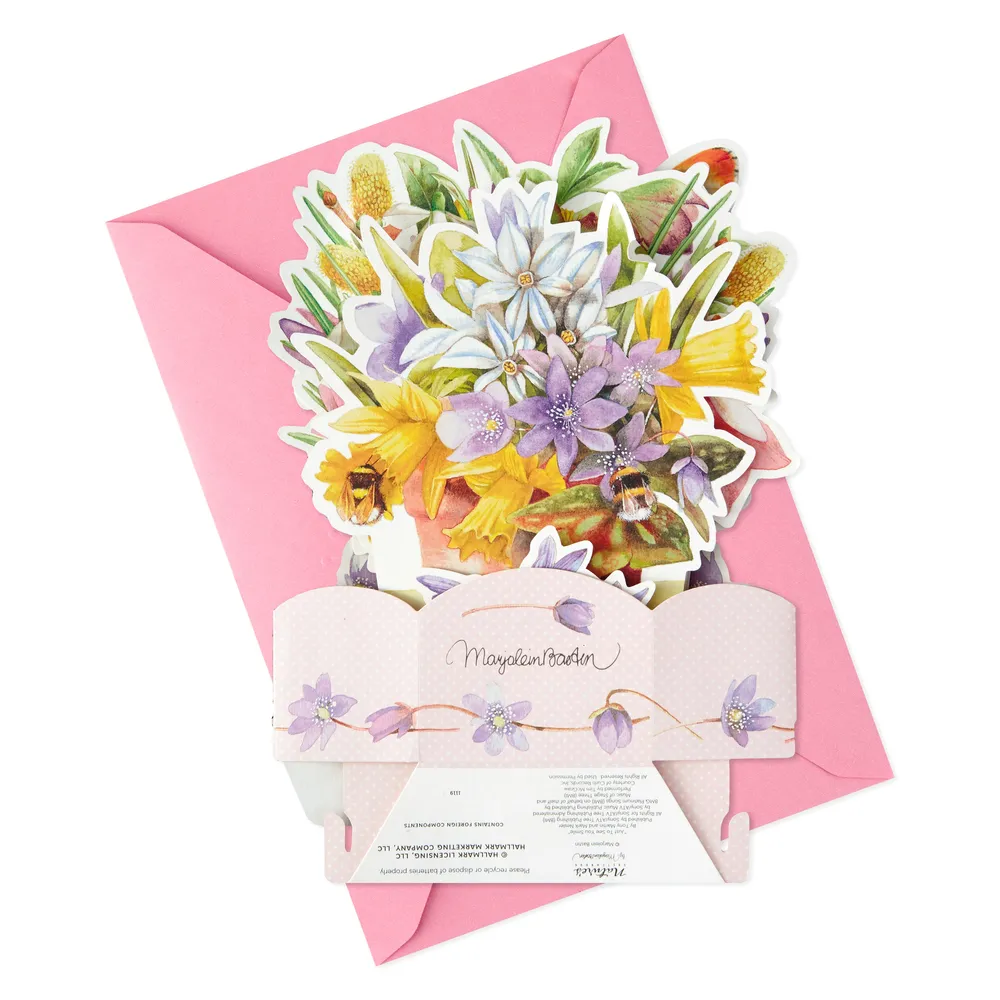 Hallmark Paper Wonder Musical Mothers Day, Birthday, Spring Pop Up Card for Women (Marjolein Bastin Bouquet, Plays Just to See You Smile)