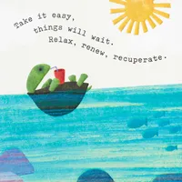 Get Well Card (Turtle Floating)