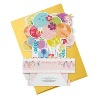 Paper Wonder Musical Pop Up Birthday Card (Mylar Balloon Explosion, Plays Happy Birthday)