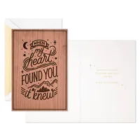 Hallmark Signature Wood Anniversary Card (Where We've Been, Where We're Going)