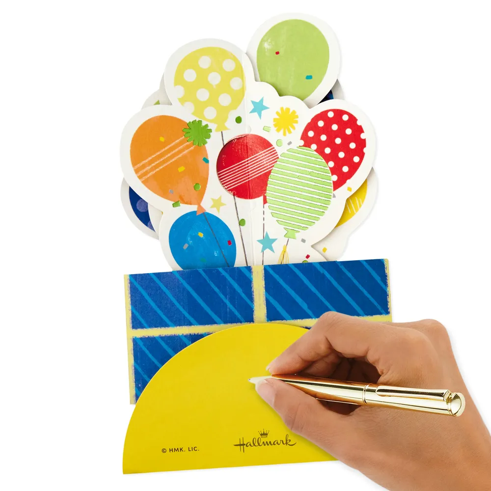 Paper Wonder Birthday Pop Up Card (Balloons)