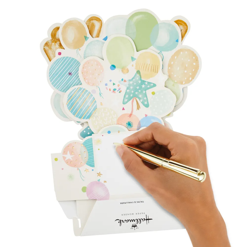 Hallmark Paper Wonder Congratulations Pop Up Card (Yay, Balloons) for Birthdays, Graduations, Promotions, Celebrations