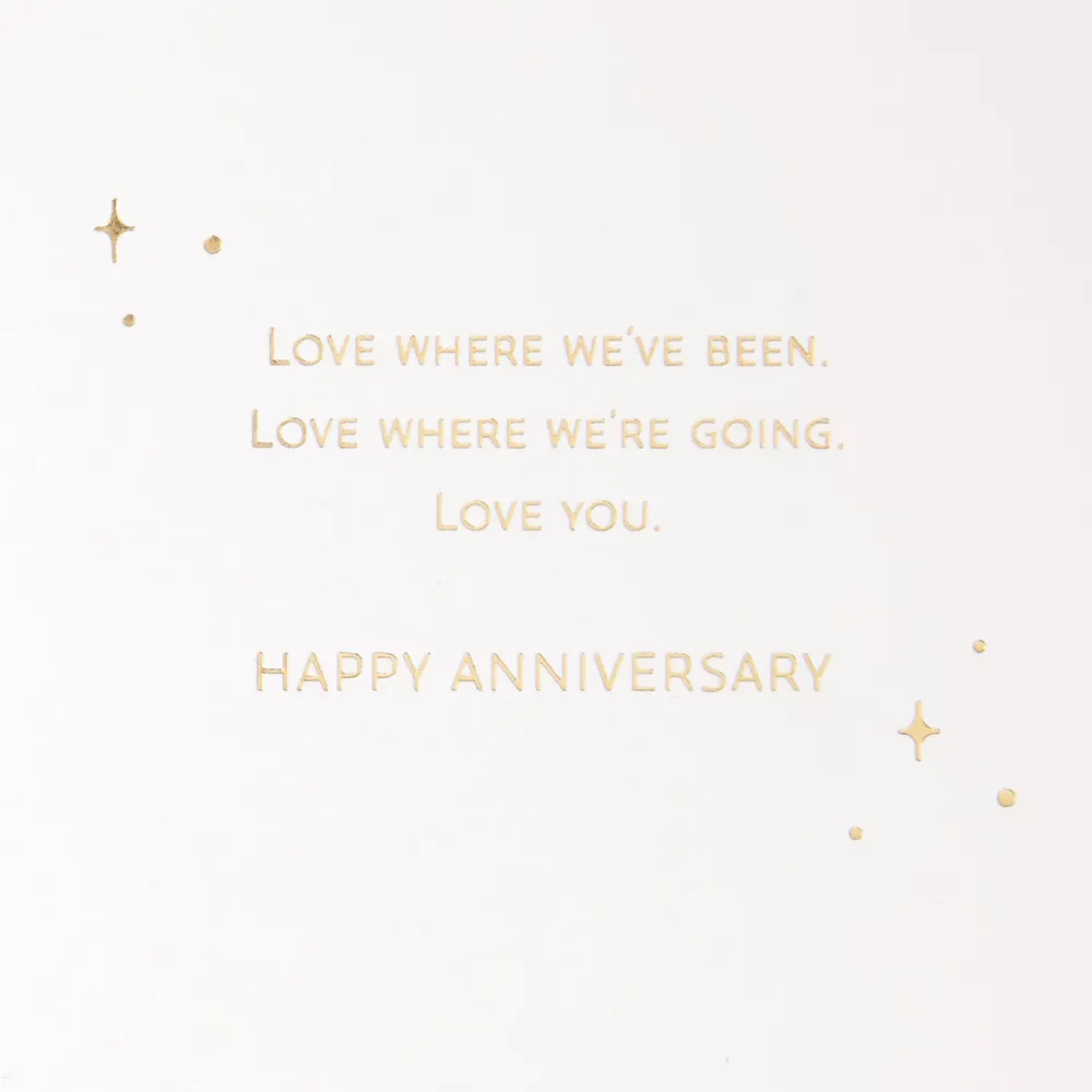 Hallmark Signature Wood Anniversary Card (Where We've Been, Where We're Going)