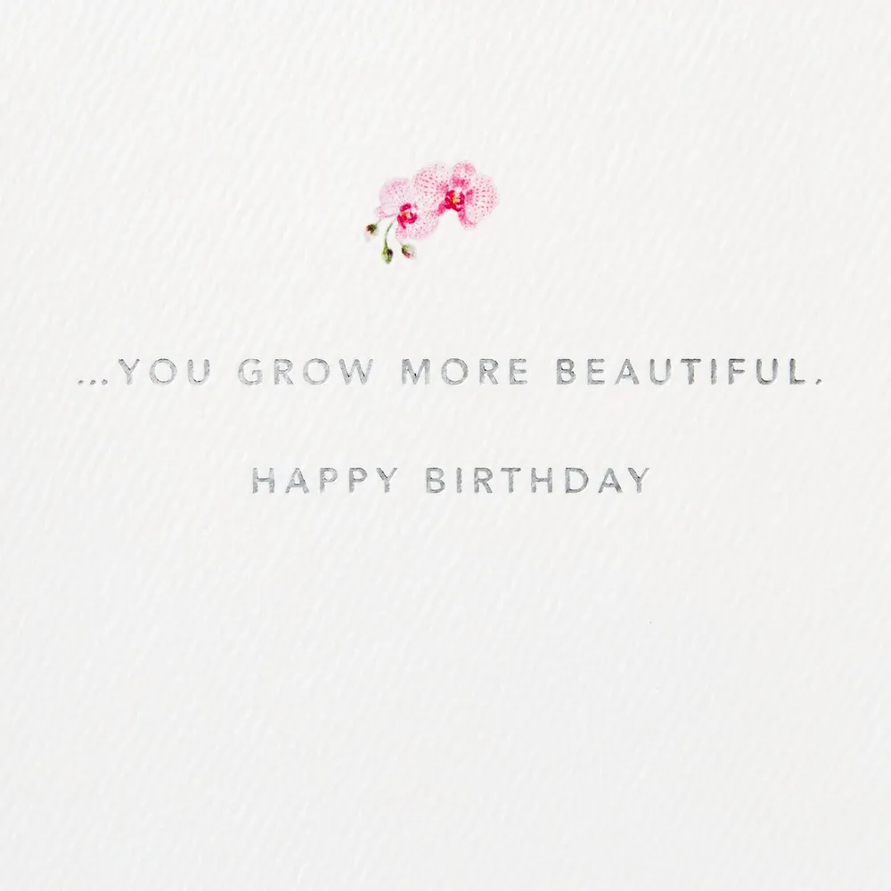 Blooming Orchid Birthday Card