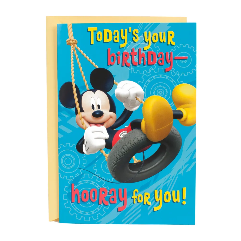 Birthday Greeting Card for Kids (Mickey Mouse Clubhouse)