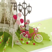 Bonjour Eiffel Tower 3D Pop-Up Hello Card