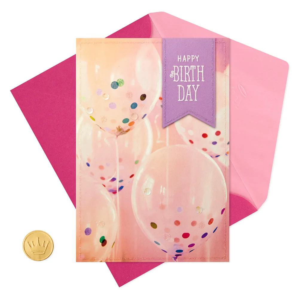 Birthday Card (Confetti Balloons)