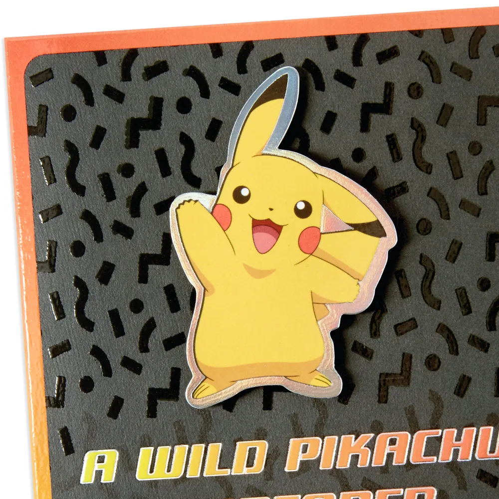 Pokémon Birthday Card (Wild Pikachu)