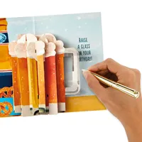 Paper Wonder Displayable Pop Up Birthday Card (Beer)