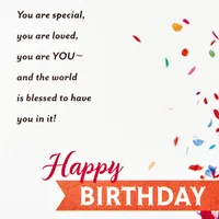 DaySpring Religious Birthday Card (Celebrating You)