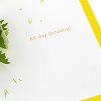 Happy All Day Long Wiener Dog 3D Pop Up Card