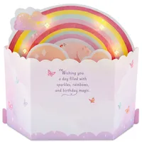 Hallmark Paper Wonder Musical Birthday Pop Up Card (Unicorns and Rainbows)