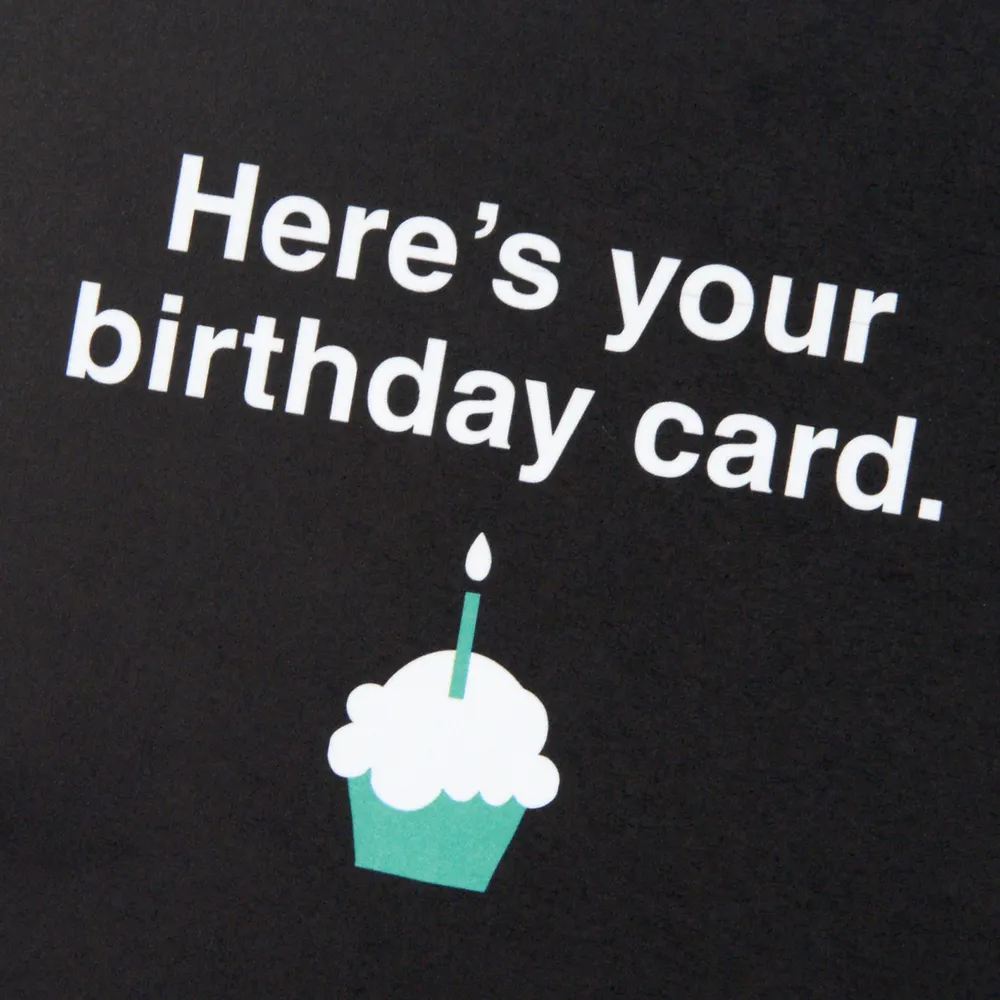 Shoebox Funny Birthday Card (Cupcake)