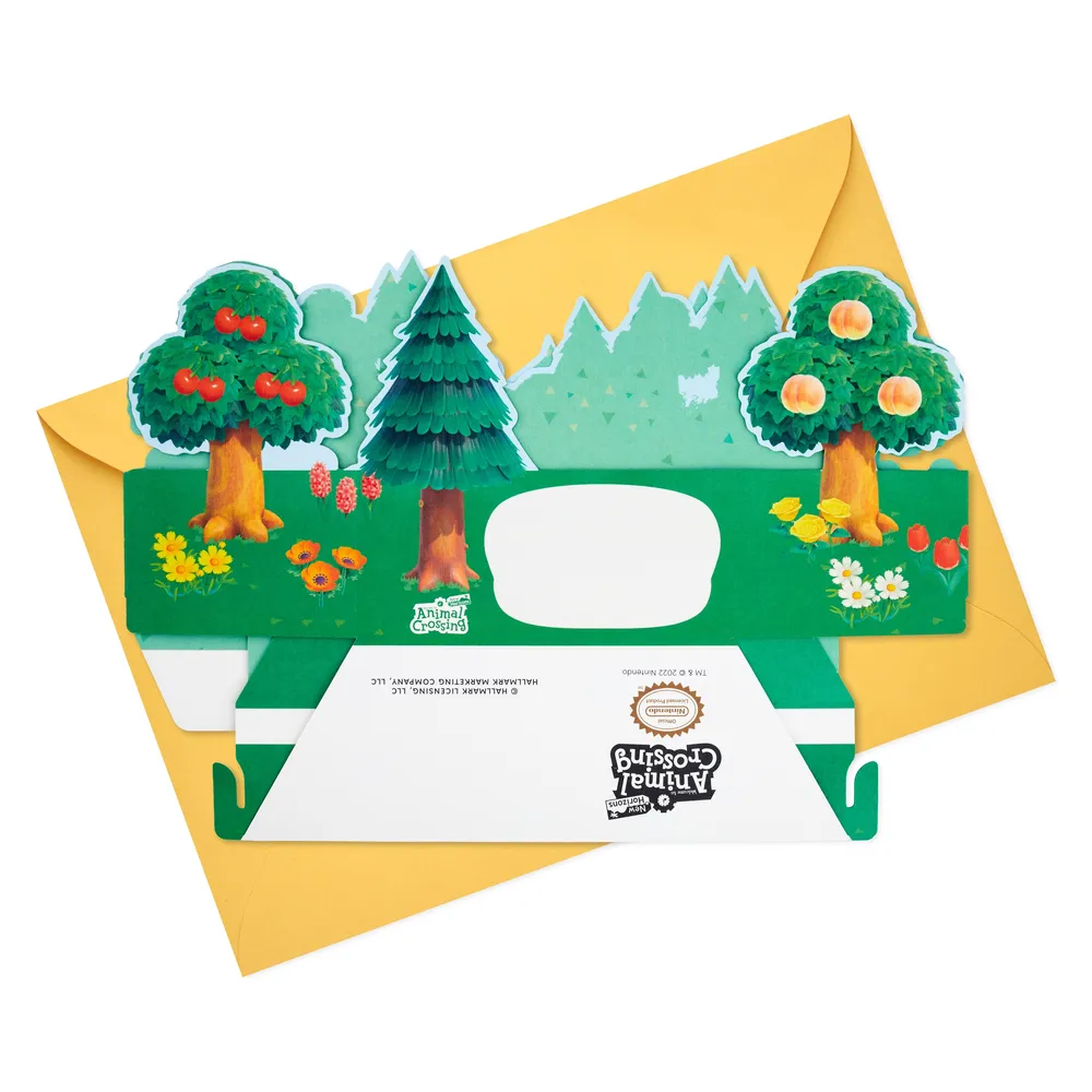 Hallmark Paper Wonder Animal Crossing Pop Up Card (Birthday, Encouragement, Friendship Card)