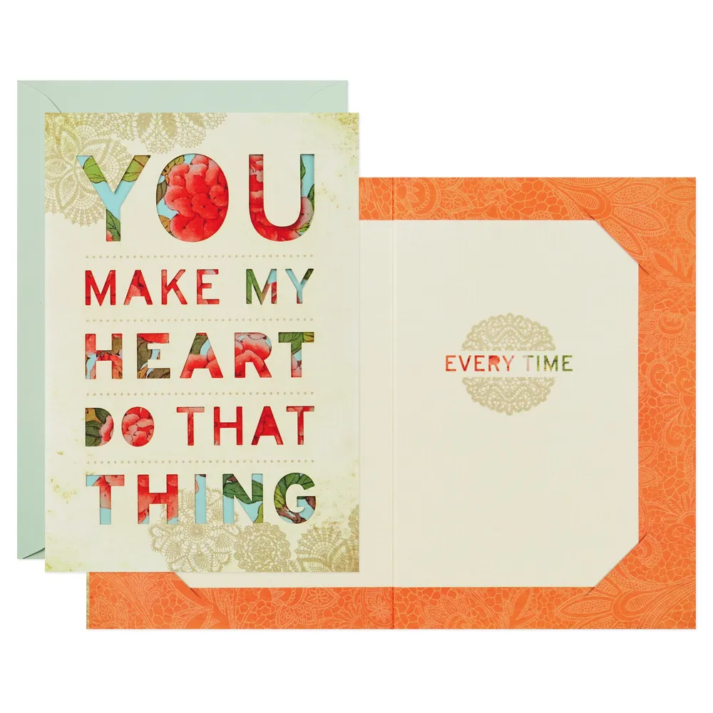 Hallmark Love Card Assortment, New Relationship/Miss You/Time Apart/Just Because (6 Cards with Envelopes)