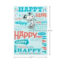 Peanuts Birthday Cards Assortment, Snoopy Designs (12 Cards with Envelopes)