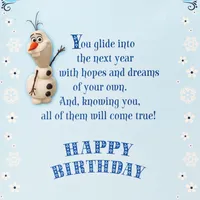 Birthday Card for Girl (Elsa Frozen Charm Bracelet)