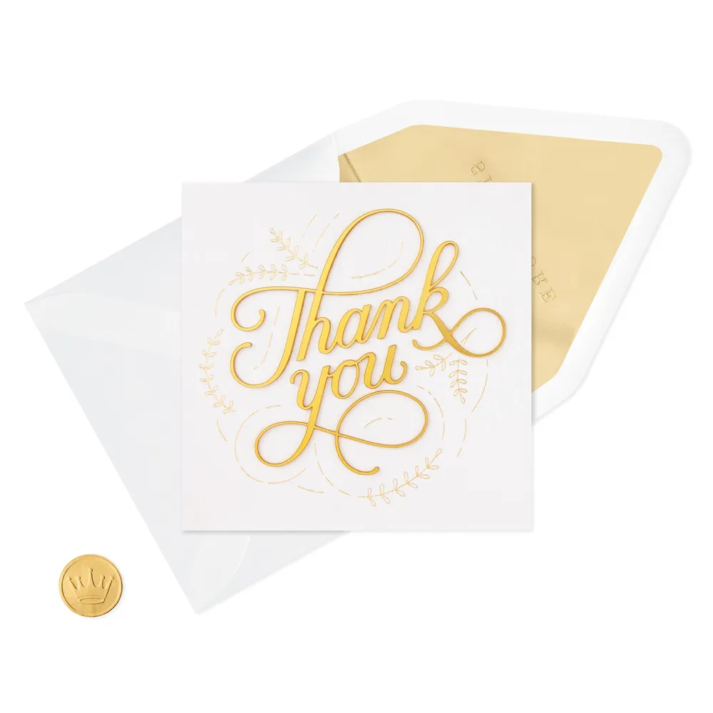 Signature Thank You Card, Thank You So Much (Nurses Day Card, Teacher Appreciation, Healthcare Worker Gift)