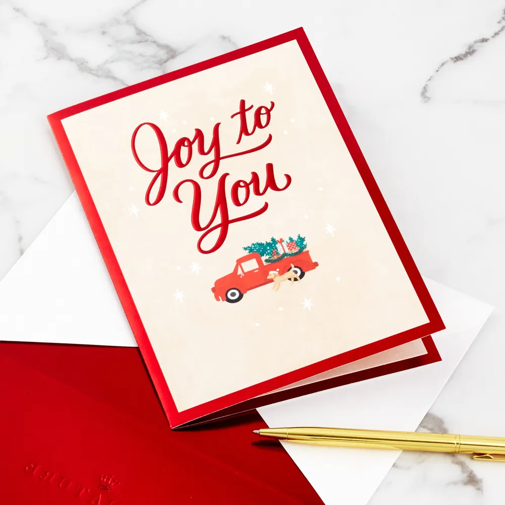 Signature Paper Wonder Pop Up Christmas Card (Red Truck)