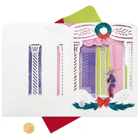 Nutcracker Musical 3D Pop-Up Christmas Card With Light