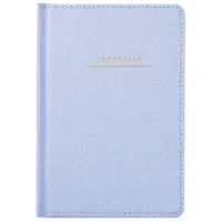 Hardcover Address Book (Blue Chambray)