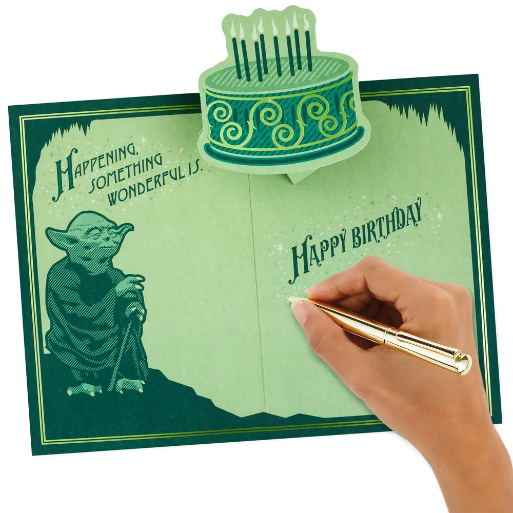 Star Wars Birthday Card (Yoda)