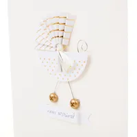 Signature Paper Craft Baby Shower Card (Stroller)