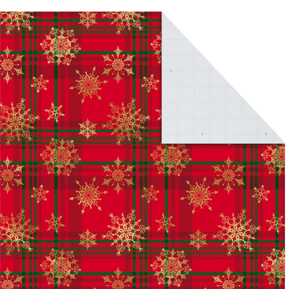 Hallmark Wrapping Paper Christmas Santa Faces Green 90 sq ft Jumbo