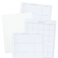 Address Book Refill Pages (Pack of 44 Replacement Pages for Addresses, Appointments)