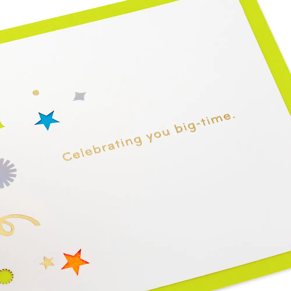 Big-Time Celebration Balloons 3D Pop-Up Card