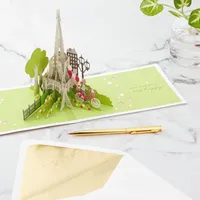 Bonjour Eiffel Tower 3D Pop-Up Hello Card