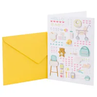 Signature Baby Shower Card (Baby Icons)