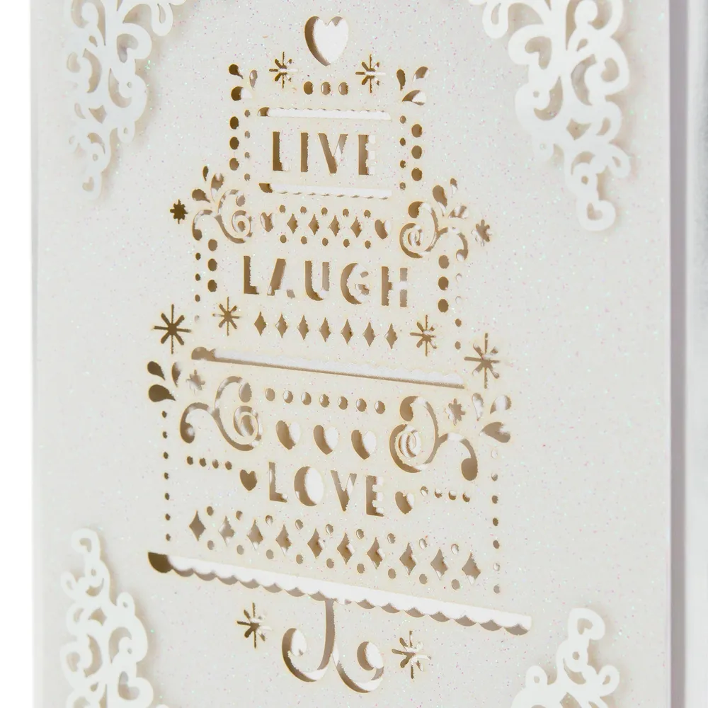 Signature Wedding Card (Live Laugh Love)