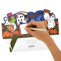 Paper Wonder Peanuts Halloween Pop Up Card with Light and Sound (Great Pumpkin)