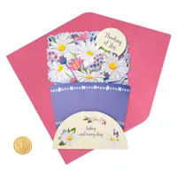 Flower Bouquet 3D Pop-Up Thinking of You Card