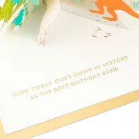 Happy Birthday Dinosaurs 3D Pop-Up Birthday Card