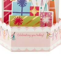 Paper Wonder Musical Pop Up Birthday Card (Mylar Balloon Explosion, Plays Happy Birthday)