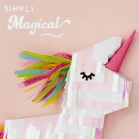 Unicorn Piñata Simply Magical Birthday Card