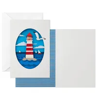 Signature Blank Card, Lighthouse (Birthday Card, All Occasion Card)