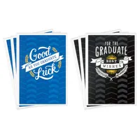 Graduation Cards Assortment, Good Luck (6 Cards with Envelopes, 2 Designs)