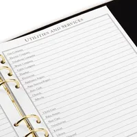 Refillable Address Book (Cream)