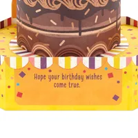 Chocolate Cake Musical 3D Pop-Up Birthday Card With Motion