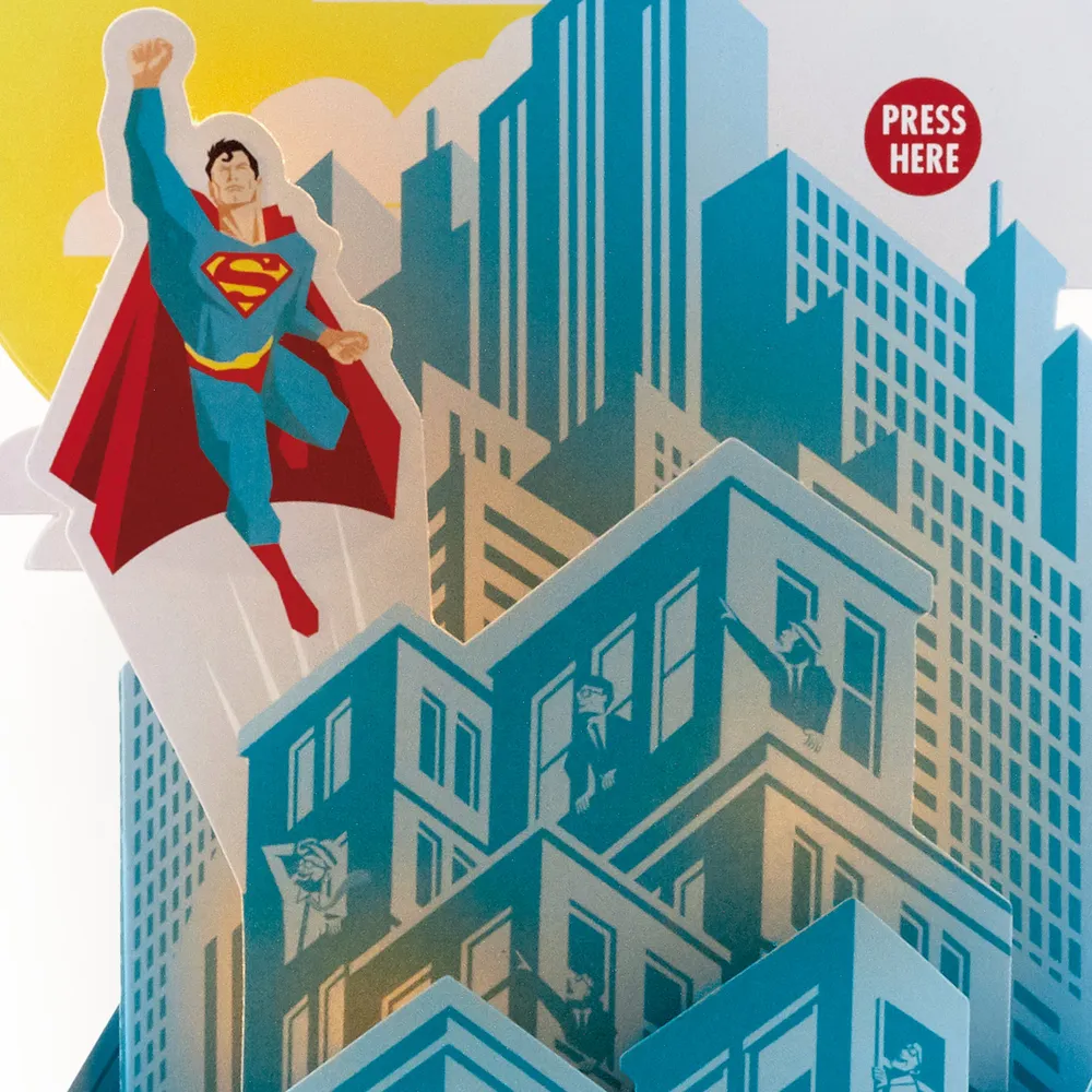 DC Comics™ Superman™ Epic Musical 3D Pop-Up Birthday Card With Light