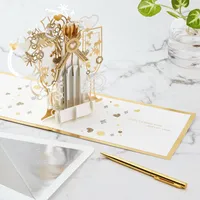 Signature Paper Wonder Pop Up Anniversary Card (Pop the Champagne)